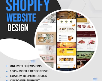 Individuelles Shopify Website Design: Professionelles E-Kommerz Ladeneinrichtung