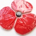 ceramic poppy tiles handmade for mosaic or other projects