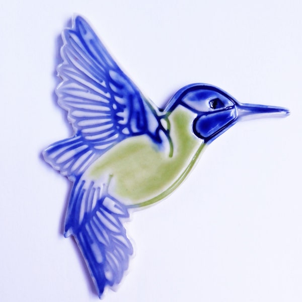 ceramic hummingbird tile fantastic for mosaics and other craft projects