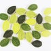 24 mosaic leaves handmade ceramic leaf tiles mosaic shapes