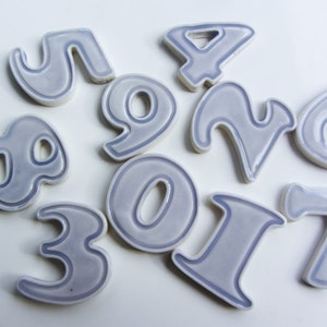 ceramic numbers for mosaics or other craft projects great for door house numbers
