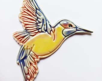 ceramic hummingbird tile fantastic for mosaics and other craft projects