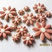 15 pretty ceramic pink daisy flower mosaic tiles fantasic for mosaics, cardmaking or similar