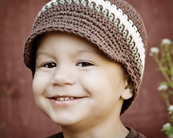 CROCHET PATTERN Visor Beanie PATTERN(newborn-preteen)