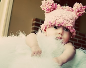 CROCHET PATTERN Pom Pom Hat