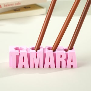 Custom Name Pen Holder | 3D Printed Desk Organiser | Personalised Office Gift | Teacher Student Gift