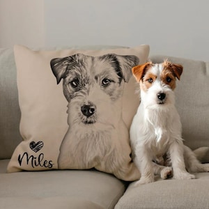 Personalised Pet Photo Pillow – Custom Dog & Cat Cushion Covers for Unique Home Decor | Unique Gifts | Personalised Pet Gift