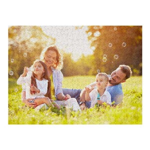 Personalised Photo Jigsaw Puzzle - Custom Puzzle, 5 Size Options, Unique Gift for Kids & Adults, Fun Family Activity