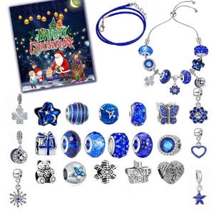 Kerstcadeaus Adventskalender Bedel Kerst Aftelkalender Box Set DIY Charm Sieraden