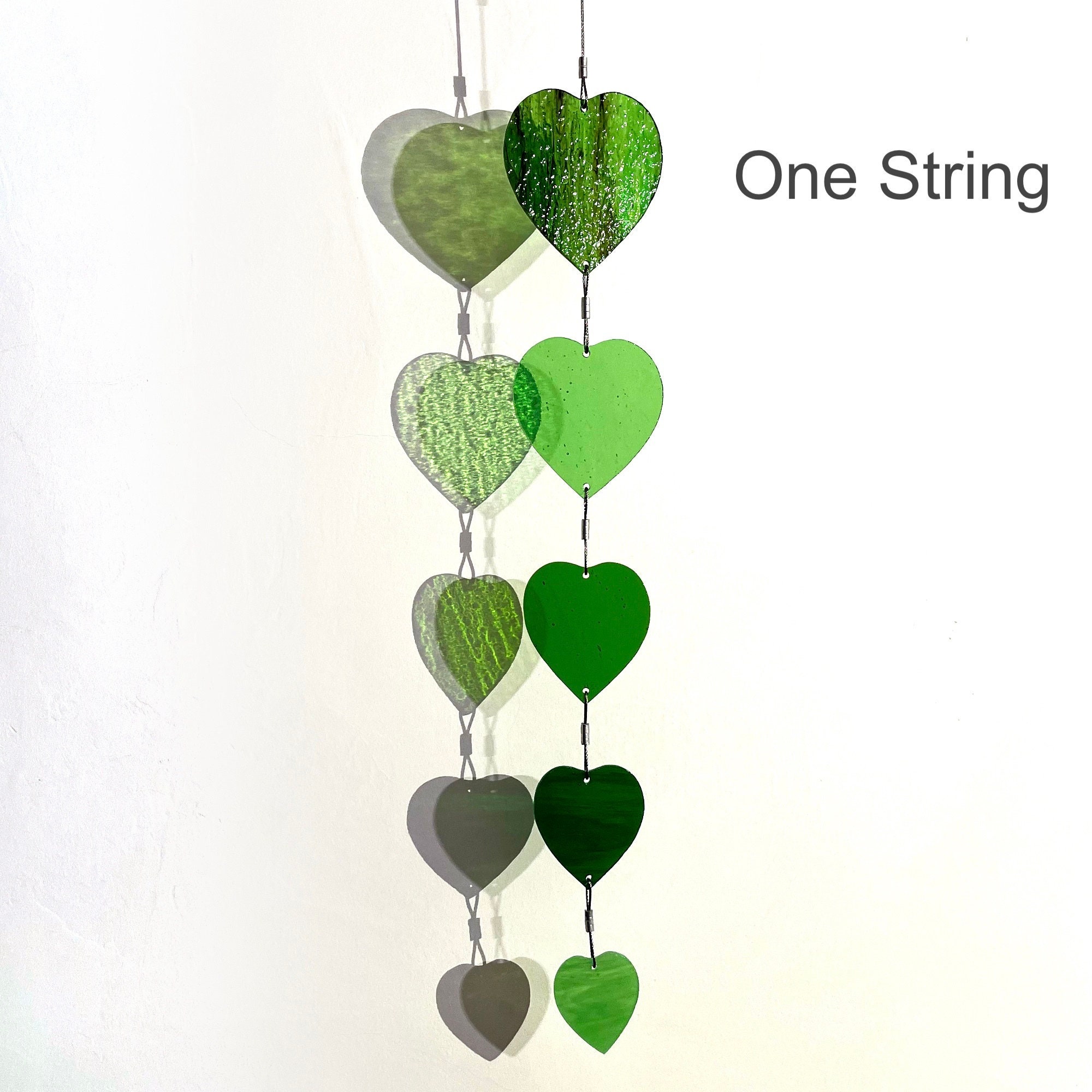 Stained Glass Heart Strings for Customized Gifts, Suncatchers, Mobiles ...