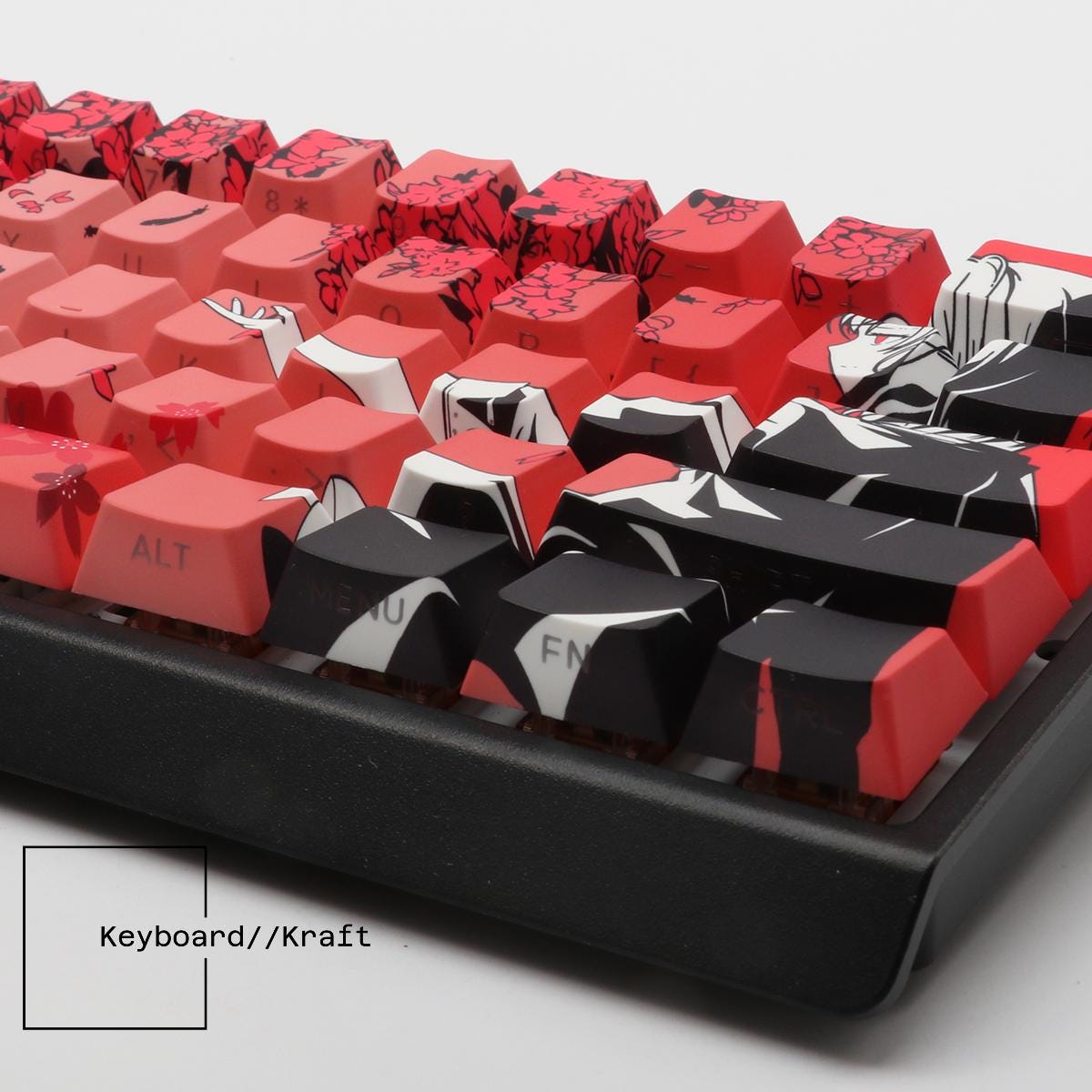 Sakura Raven Anime Japanese Style Keycap 136 Set | PBT