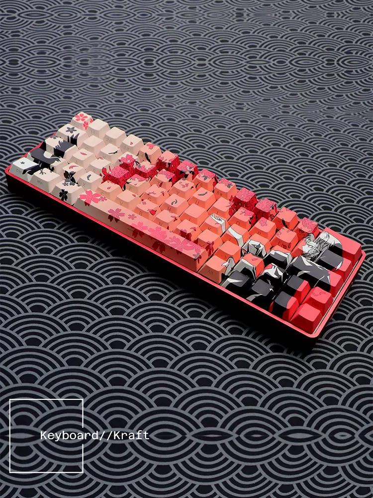 Sakura Raven Anime Japanese Style Keycap 136 Set | PBT