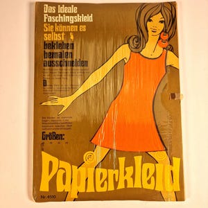 Paperdress Abito in carta originale anni '60 GDR SUPER RARO
