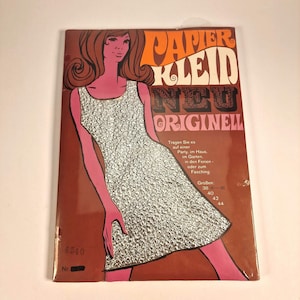 Paperdress Abito in carta originale anni '60 lucido argento cromato GDR super raro nella confezione originale