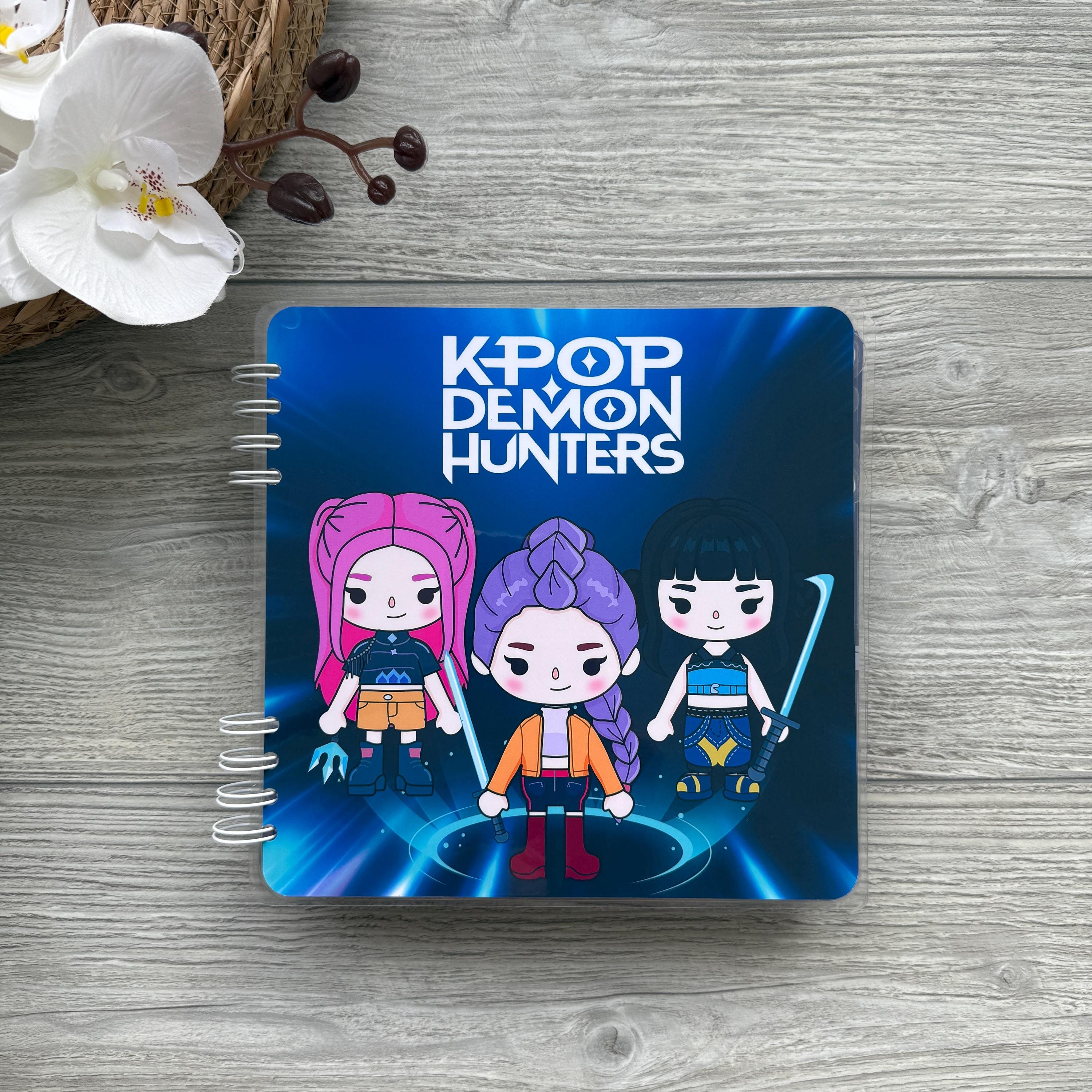 Kpop Demon Hunters Set De Diario Con Pegatinas Y Bolígrafo – Cuaderno De 40 Páginas Para Fans Del K-Pop, Estudiantes Y Adolescentes