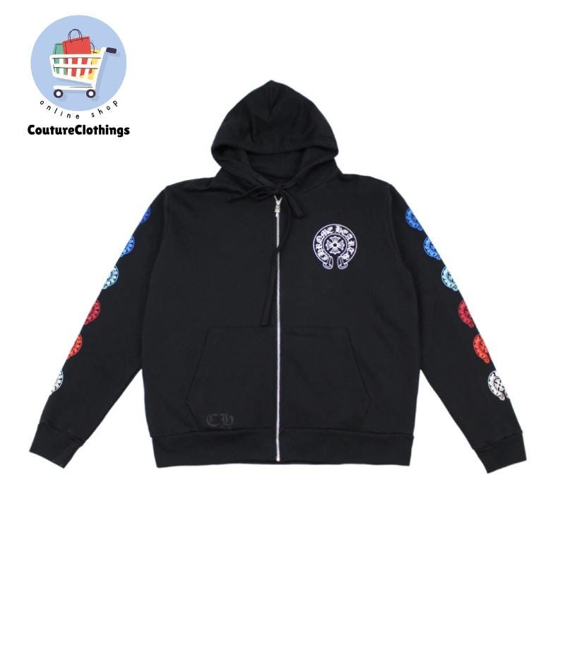 Chrome hearts zip hoodie Etsy Mexico
