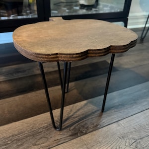 Pumpkin Plant Stand: Handmade Wooden Table, Autumn Decor, Rustic Home Accent