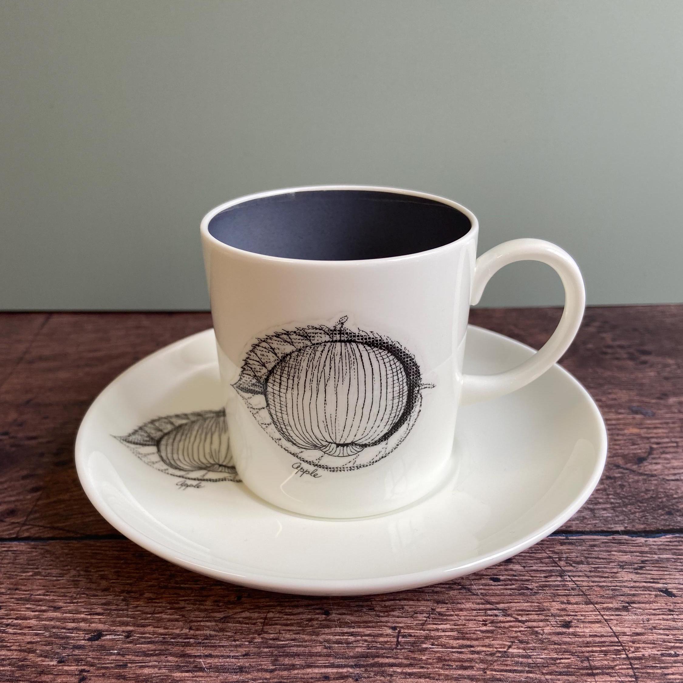 未使用　Susie Cooper　BY WEDGWOOD　スージークーパーデザイン/ウェッジウッド　カップ＆ソーサー　ドット Stylish 1970s SUSIE COOPER for WEDGWOOD. Complete Bone China Coffee Set.  Rare COLOSSEUM Pattern. All Perfect