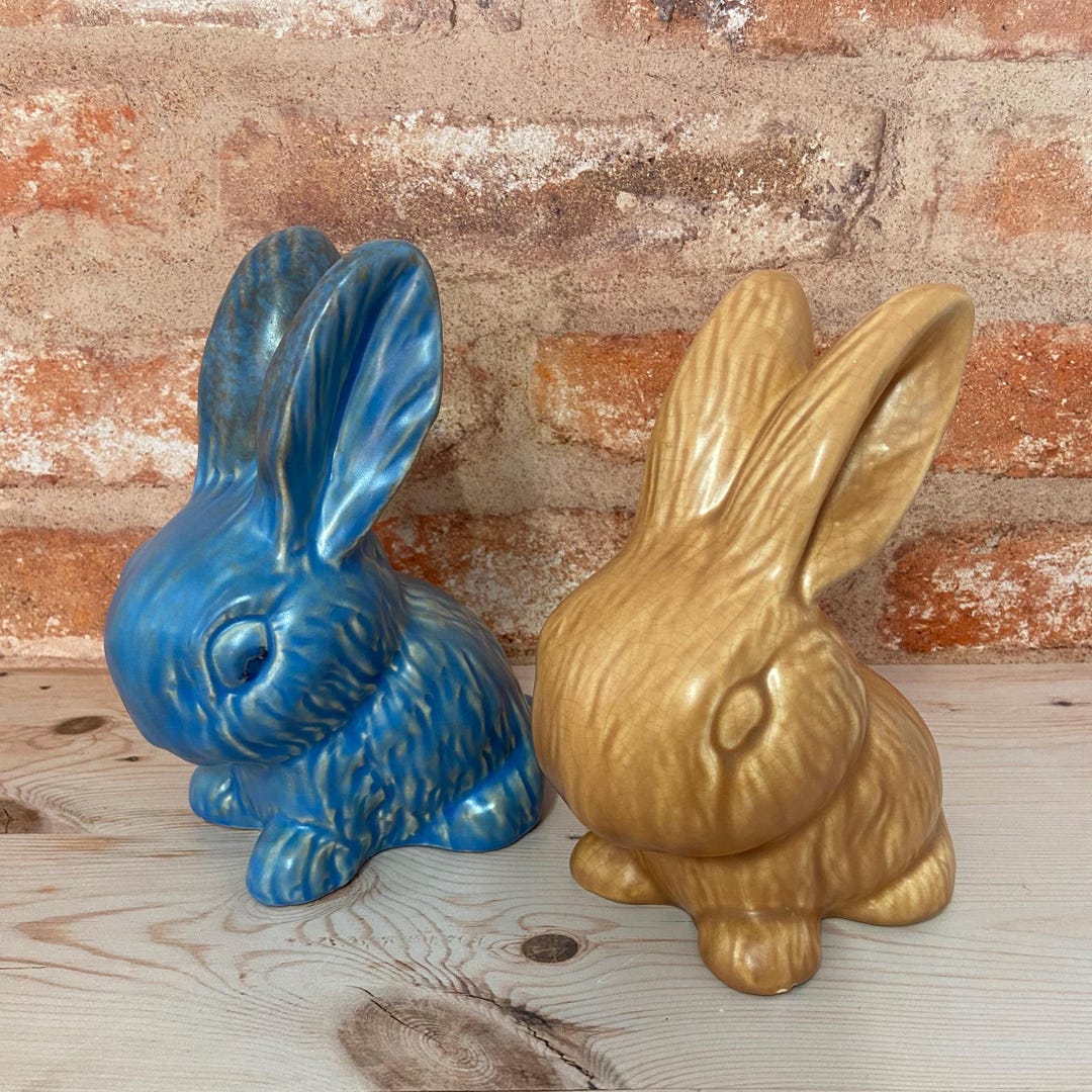 Rare Avon Ware Snub Nose Bunny Blue. Circa 1930-39. Art Deco Period ...
