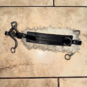 Real Leather Fur Padded Hackamore
