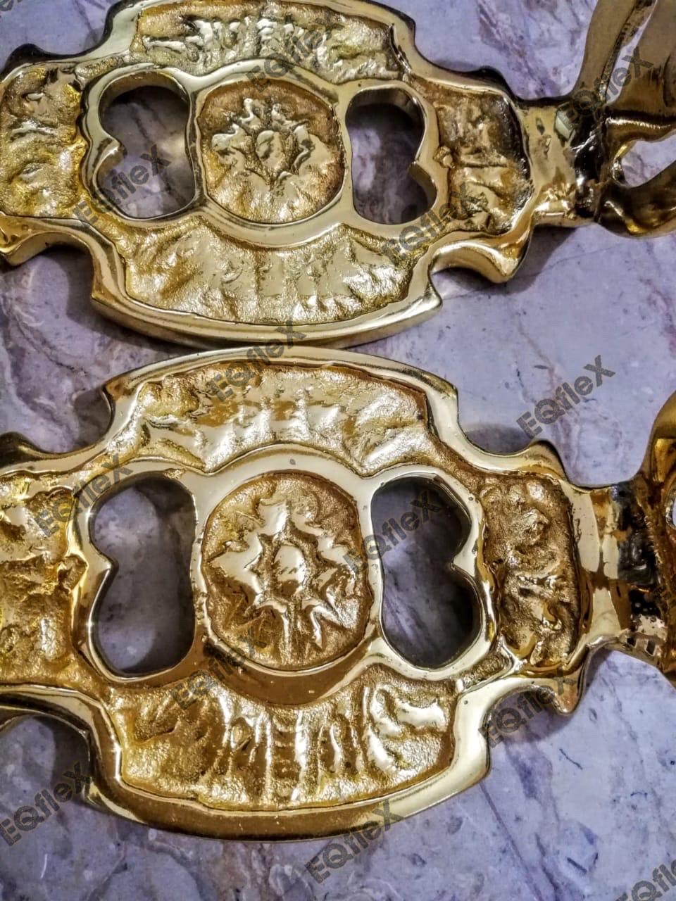 Etrier équitation Étriers Baroques En Laiton 12 Cm - Pour