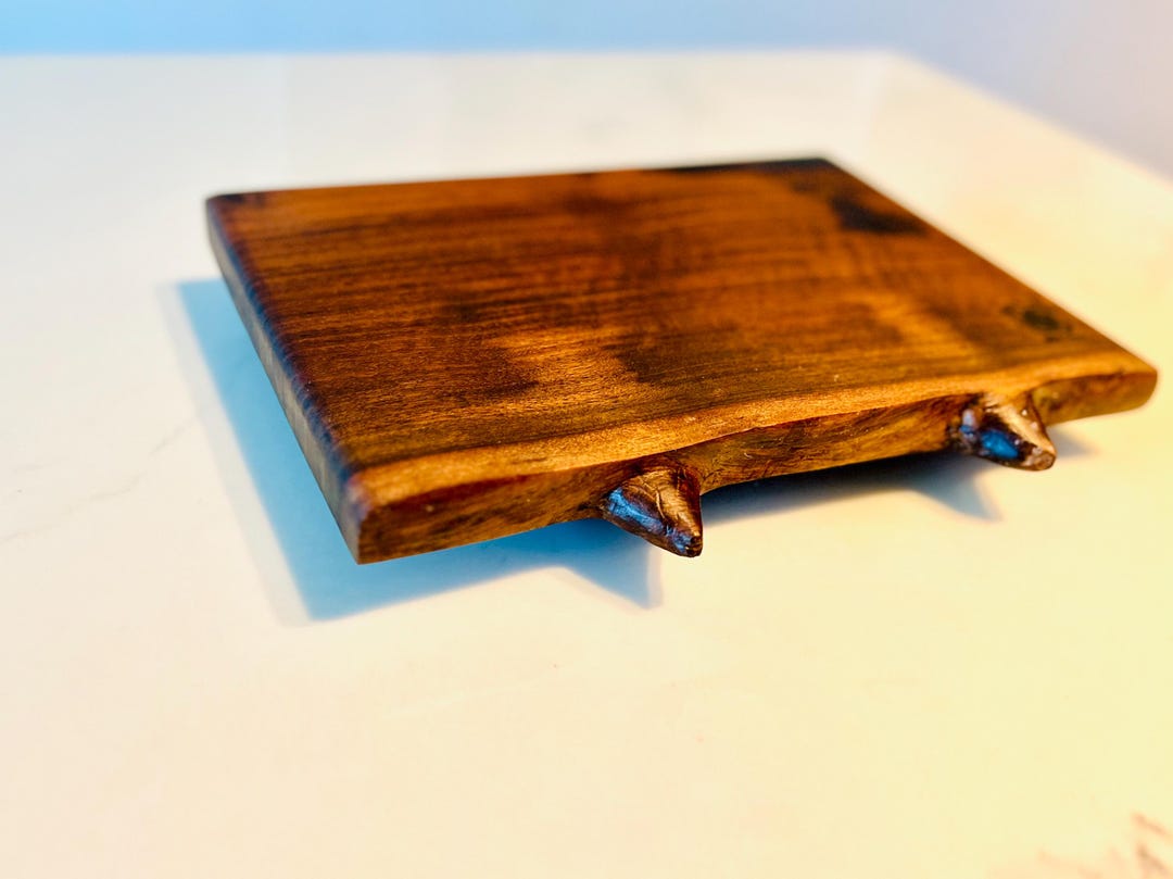 Epoxy Riser Black Walnut Burl Pedestal Food Riser With Epoxy Finish - Etsy Australia