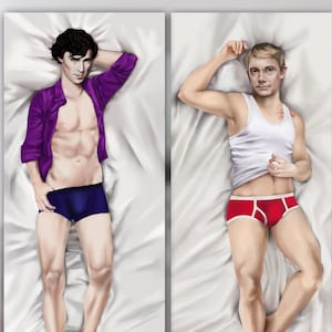 Sherlock + John // JOHNLOCK Dakimakura Body Pillow Case