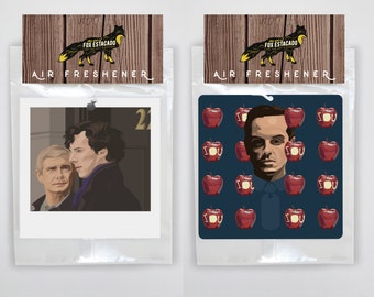 Sherlock Air Fresheners | Johnlock Moriarty Scented Ornaments