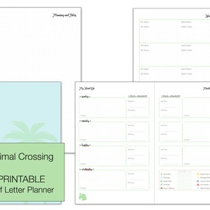 PRINTABLE Island Planner (Half Letter)