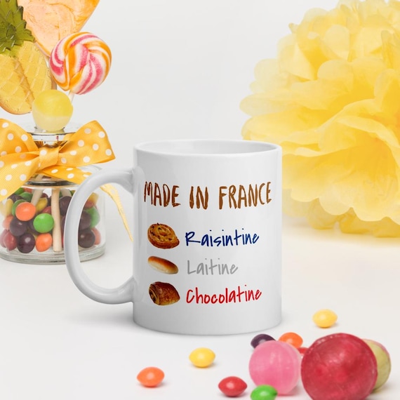 Schokoladen Becher | Französische Scherztasse | Paint au chocolat Becher | Lustige französische Tasse | Französische Wäschedebatte | Französisches Geschenk |