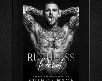 Vampire Romance Premade Book Cover | Dark Devil Anti-Hero — High Heat Tattooed Villain Romance (Kindle Ready)
