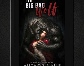 Monster Romance Premade Book Cover | Wolf Shifter, Red Riding Hood Retelling (Kindle Ready)