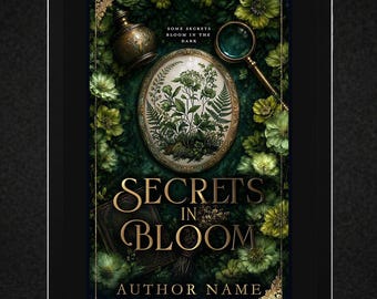Dark Academia Romance Premade Book Cover | Romantic Suspense, Secret Society, Gothic Victorian | Kindle Ready