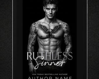 Dark Romance Premade Book Cover | Tattooed Anti Hero Mafia (Kindle Ready)