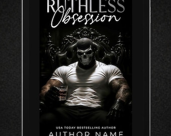 Dark Romance Premade Book Cover | Skull Mask, Secret Society, Obsessive Anti Hero (Kindle Ready)