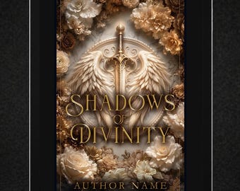 Angel Romance Premade Book Cover | Dark Fantasy, Forbidden Love Romantasy | Kindle Ready