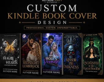 Custom Romance Book Cover Design — Kindle Ebook Cover for Indie Authors