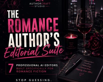 Romance Author Editorial Suite – 7 AI Editors for Fiction Manuscript (Digital Download)