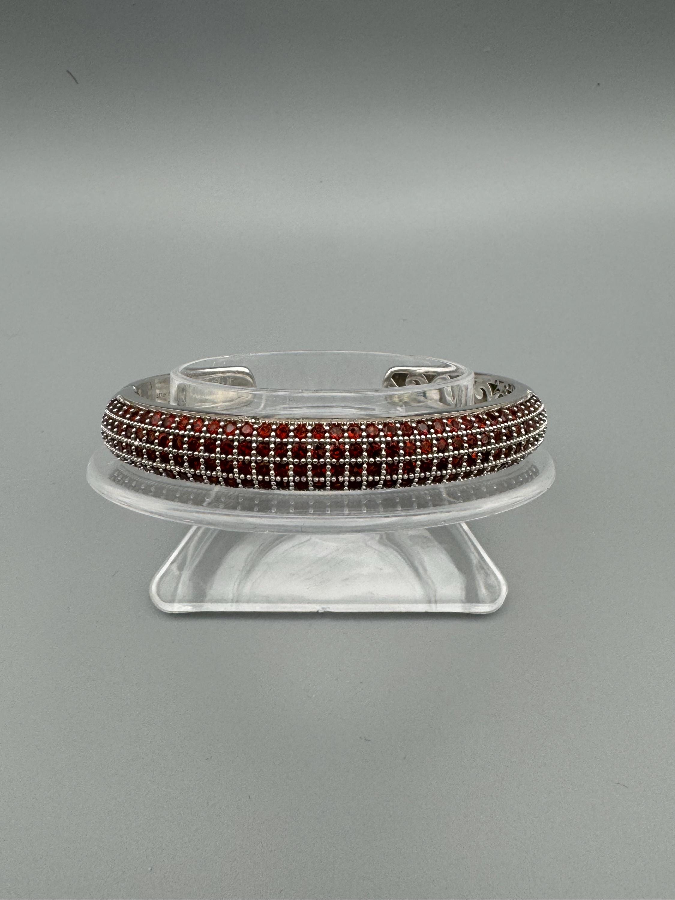 QVC Affinity Gems Ct TW Semi-precious Garnet 925 Sterling