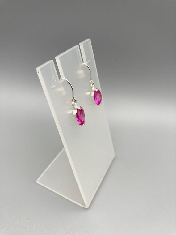 Signed Marsala Lab Created Ruby 925 Sterling Silv… - image 3