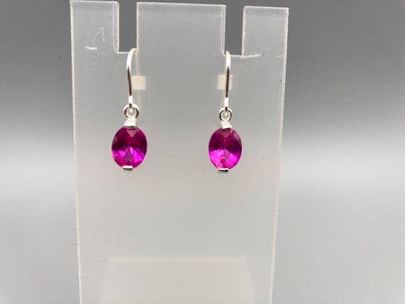 Signed Marsala Lab Created Ruby 925 Sterling Silv… - image 1