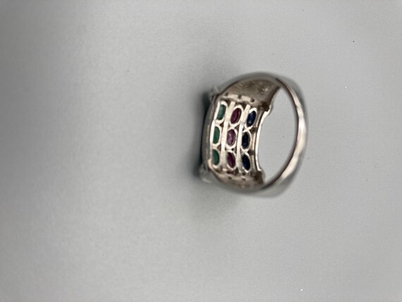 SAN Signed 3 Layer Natural Emerald Ruby Sapphire … - image 10