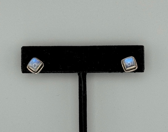 Nicky Butler 925 Sterling Silver Moonstone Stud Earrings - Etsy Nicky Butler Sterling Silver Gold Plated Chandelier Earrings Amethyst Moonstone main image 0