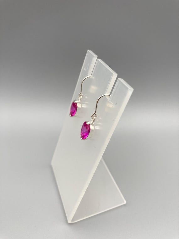 Signed Marsala Lab Created Ruby 925 Sterling Silv… - image 2