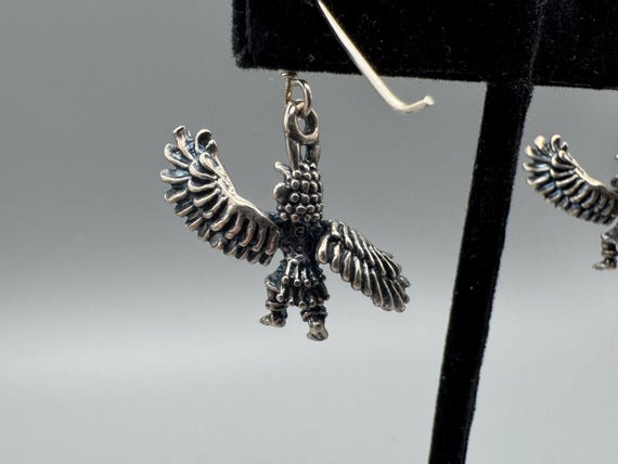 Signed SC Native Eagle Kachira Dancer Dangle Earr… - image 7