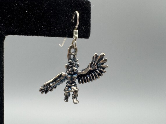 Signed SC Native Eagle Kachira Dancer Dangle Earr… - image 8