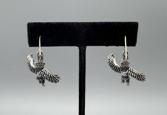 Signed SC Native Eagle Kachira Dancer Dangle Earr… - image 5