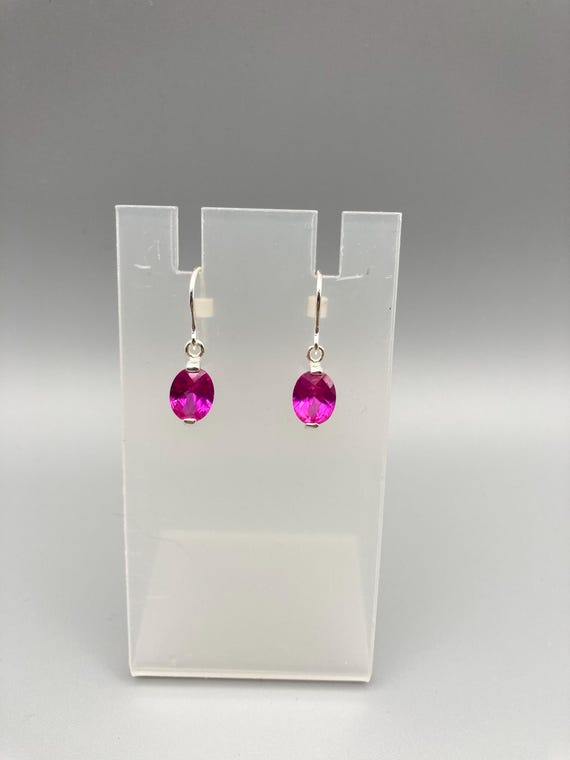 Signed Marsala Lab Created Ruby 925 Sterling Silv… - image 5