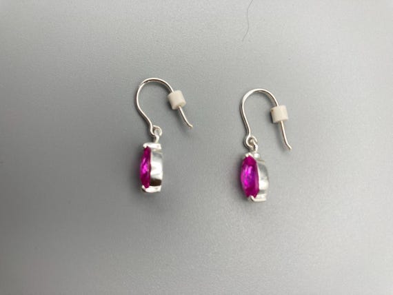 Signed Marsala Lab Created Ruby 925 Sterling Silv… - image 6