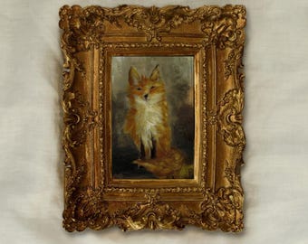 Vintage Fox Painting | Woodland Animal Art Print (Digital Download)